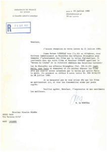 VAF 1980 19800723 Ambassade France VAF Masi