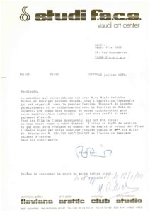 VAF 1980 19800726 Studi Facs Paris Film Coop VAF Masi