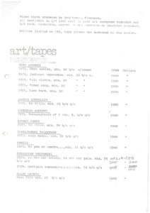 VAF 1980 Catalogue art tapes Masi