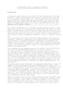 VAF 1980 Jay Bill Manifesto per fotografia artistica Masi
