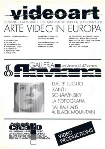 VAF 1981 Videoart in Europe Masi