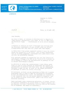 VAF 1987 19870818 Fulchignoni Bianda Unesco Masi