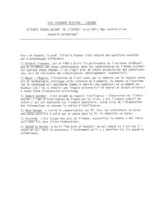 VAF 1987 Fagone Confins nouvelle esthetique Resume Masi