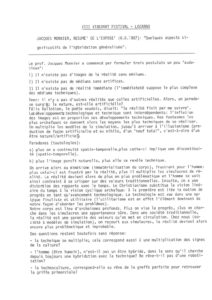 VAF 1987 Monnier Raball aspects significatifs hybridation generalise Resume Masi