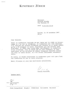 VAF 1987 Perucchi Ursula Tendances de lart video suisse