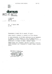 VAF 1988 19880801 Domus VAF Restany Masi