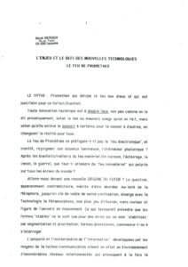 VAF 1988 Berger Feu Prometee Court Masi