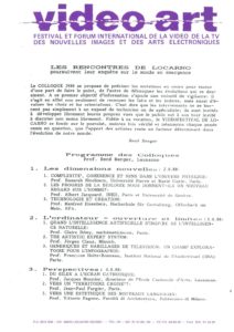 VAF 1988 Programme Colloques A4 Masi