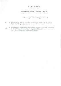 VAF 1988 Programme symposium Arge Alp Masi