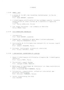 VAF 1988 Sommaire resume Masi