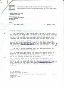 VAF 1989 19890817 Arfwedson Becker Unesco PP525 1803