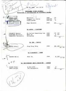 VAF 1989 Programma Video Ricerca PP525 1803