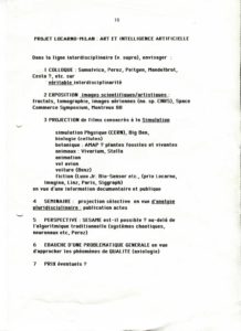 VAF 1989 Projet Locarno Milan Art IA PP525 1803