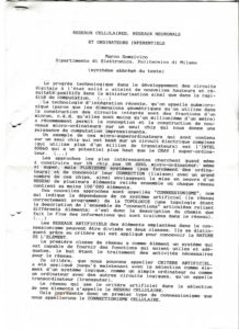 VAF 1989 Solmavico Reseau cellulaires reseau neuronals ordinateurs inferentiels Resume PP525 1803