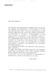 VAF 1991 Botta Quel Environnement resume Masi