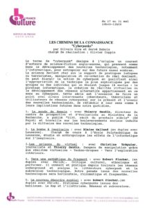 VAF 1991 Dubois Cyberpunk Chemins connaissance France Culture Masi