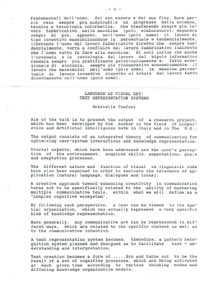 VAF 1991 Tonfoni Linguaggio come arte Visiva resume Masi