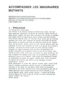 VAF 1992 Bongiovanni accompagner imaginaires Mutants Masi