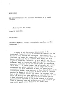 VAF 1992 Colloques Transcriptions Masi