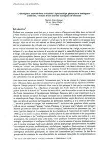 VAF 1992 Ducret Intelligence Peutelle etre artificielle Masi