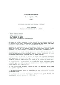 VAF 1992 Stephane Journal Televise realite virtuelle Proposition Masi