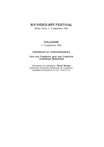 VAF 1993 A Symposium Brochure Abstracts Masi