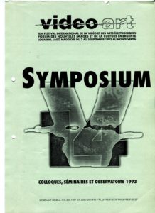 VAF 1993 A Symposium Formateurs Brochure Annotee AbstractsPP525 1807 2002