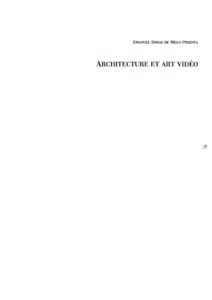 VAF 1993 Dimas de Melo Pimienta Architecture art Video Masi