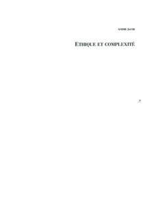 VAF 1993 Jacob Ethique complexite Masi