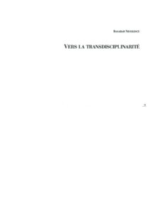 VAF 1993 Nicolescu Vers Transdisciplinarite Masi