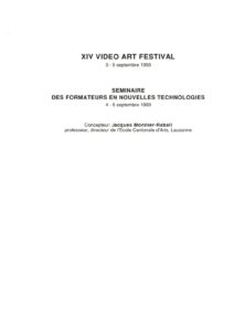 VAF 1993 Seminaire formateurs nouvelles technologies Index abstracts Masi