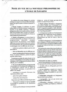 VAF 1993 Textes Ecole Locarno PP525 1807