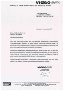 VAF 1995 19951102 VAF Rapporteurs Observatoires Masi