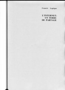 VAF 1995 Lapique Internet terre partage PP525 1809