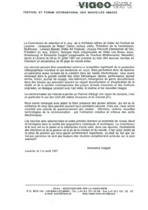 VAF 1997 Communique Presse 19970801 Masi