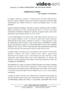 VAF 1998 19981117 Communique Presse Colloque Defis Internet Masi