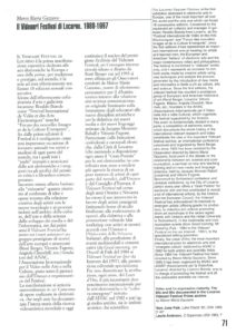 VAF 1998 Gazzano Videoart Festival Locarno 1980 1997 Masi