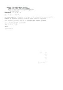 VAF 199908 Correspondance Kapuscinski Masi