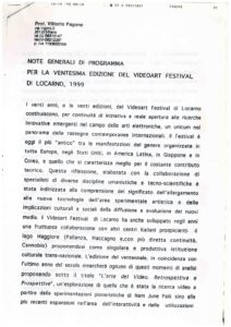 VAF 1999 Fagone Note generali di Programma XX VAF 19981008 Masi
