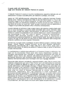 VAF 1999 Gazzano punto sulle arti elettroniche anni novanta del VAF Masi