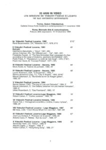 VAF 1999 Programme 20ans VAF Turin Rome Masi