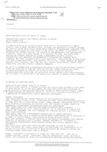 VAF 2000 Correspondance Donation Fonds VAF Musee Lugano Masi