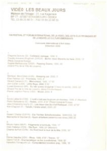 VAF 2000 Programme Beaux Jours Masi
