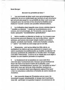 VAF 2001 Berger devenir primitifs Futur PP525 1815